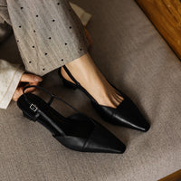 Dante Leather Slingback Heels