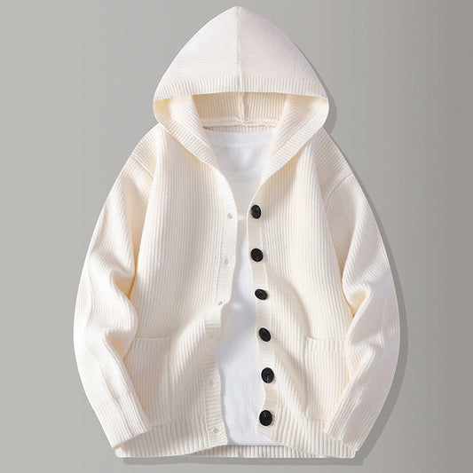 STIRLING HOODED KNIT CARDIGAN