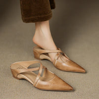Goldie Leather Mules