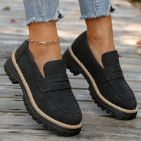 Bromley Suede Platform Loafers