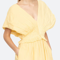 Oversized Sleeves Midi Dress