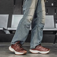 ALVERTON LEATHER TRAINERS
