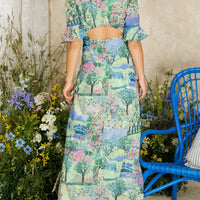 Elegant Open Back Maxi Dress