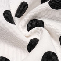 Polka Dots Print Asymmetrical High Waist Skirt
