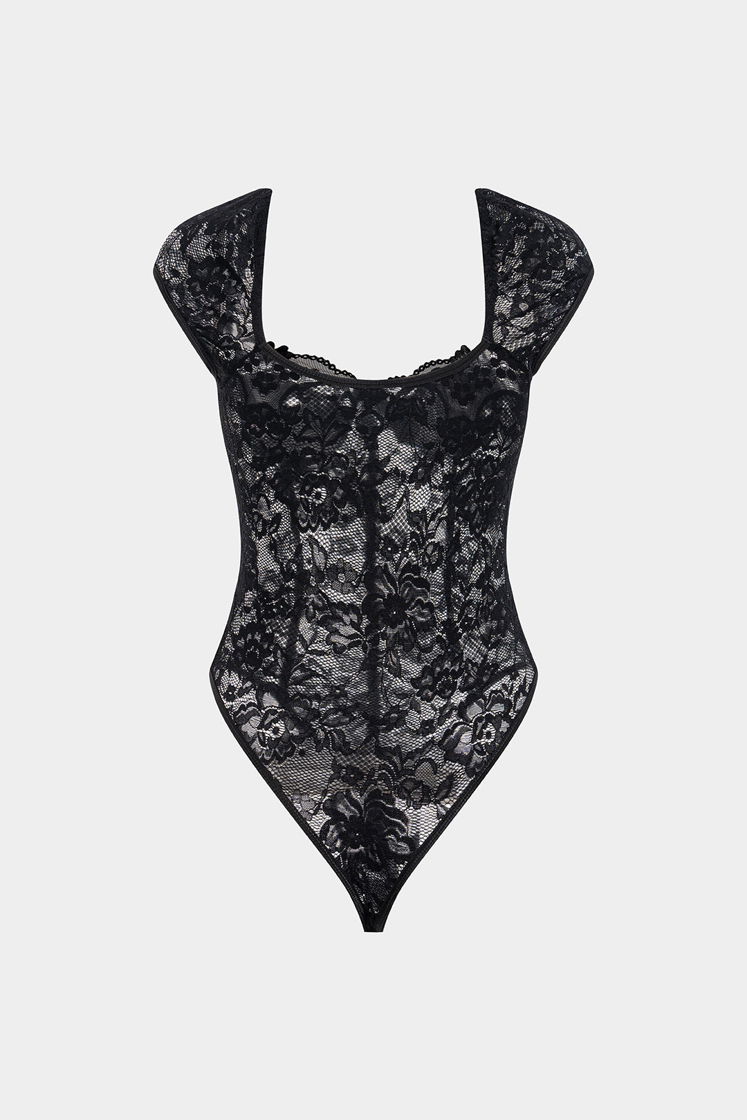 Lace Corset Sleeveless Bodysuit