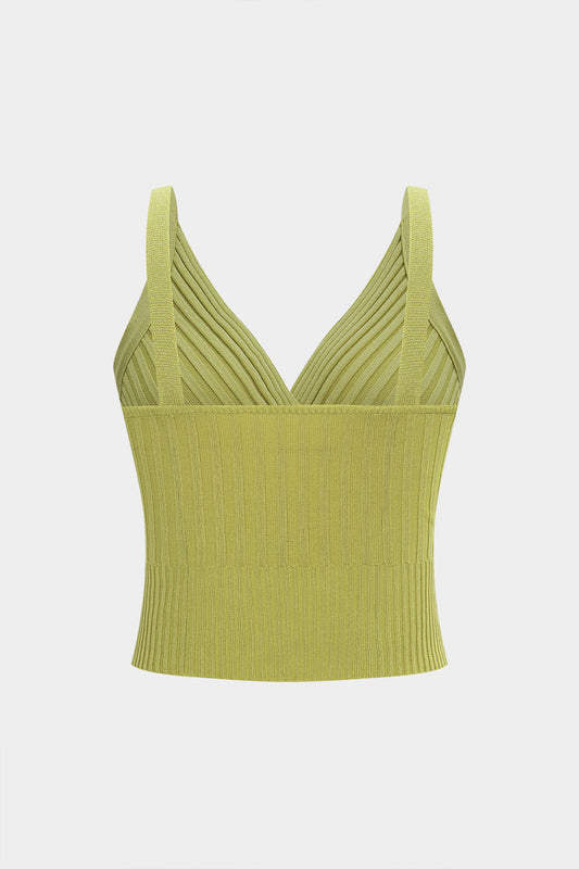 Knit V-Neck Cami Top