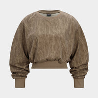 Washed Round Neck Sweatshirt