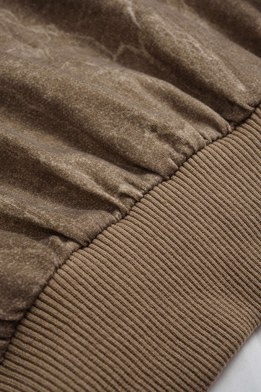 Washed Round Neck Sweatshirt