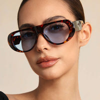 Oval Frame Sunglasses