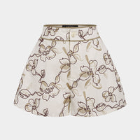 Floral Print Wide Leg Shorts