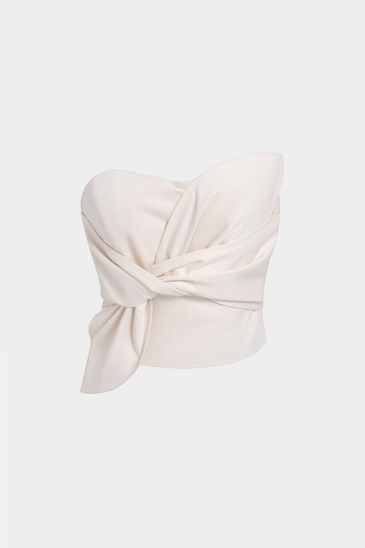 Asymmetrical Knotted Tube Top