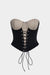 Contrast Tie-Up Corset Tube Top