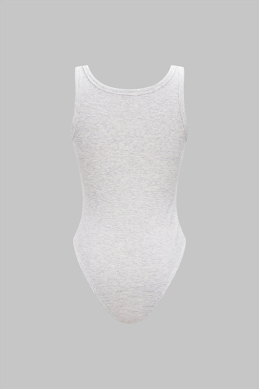 Basic U-Neck Sleeveless Bodysuit