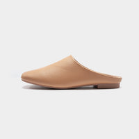 Leather Square Toe Flats