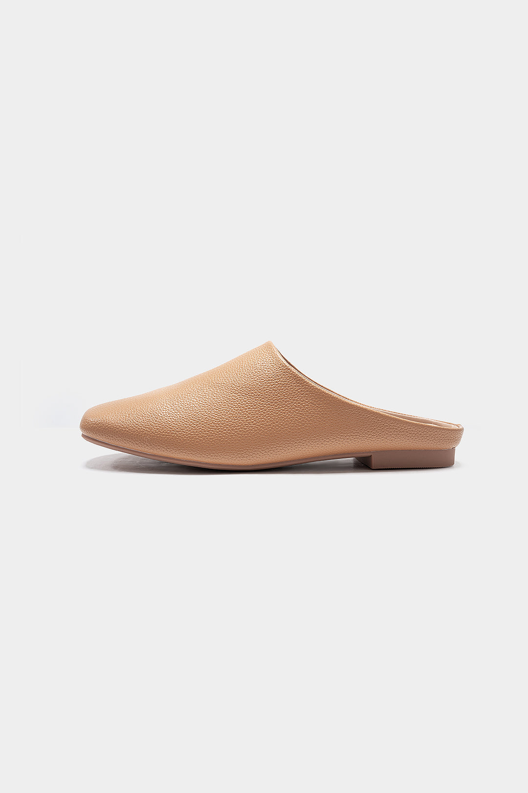 Leather Square Toe Flats