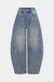 Denim Pocket Barrel Jeans