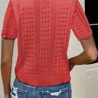 Elena Hollow Knit Cardigan