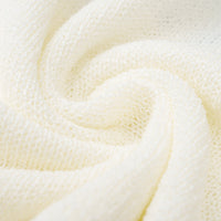 Knit Embroidery Round Neck Short Sleeve Top