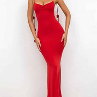 Decor Cami Backless Fitted Maxi Dresses