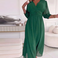 MIRA WAISTED MIDI DRESS