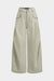 Denim Studded Rivet Ruched Wide Leg Jeans
