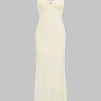 Cut Out Backless High Slit Slip Sleeveless Maxi Dress