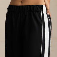 Contrast Straight Leg Pants