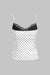 Lace Trim Patchwork Slip Cami Top