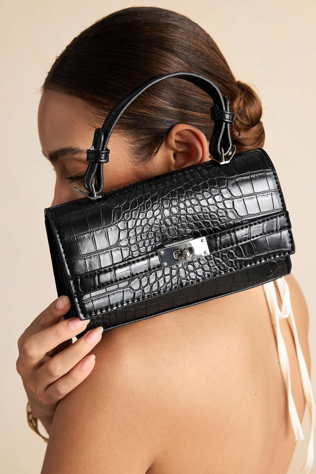 Faux Leather Tote Bag