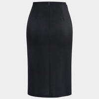 Asymmetrical Ruched High Waist Skirt