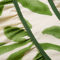 Leaves Print Slip Sleeveless Maxi Dress