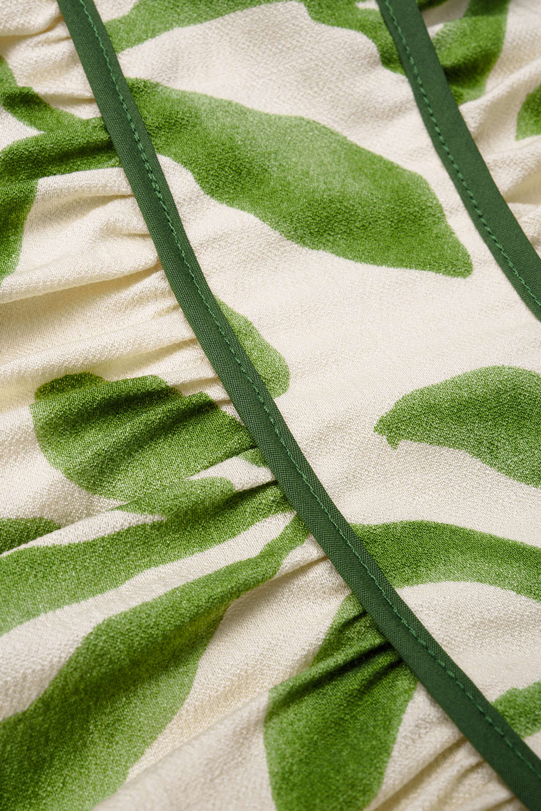 Leaves Print Slip Sleeveless Maxi Dress