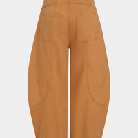 Denim Pocket Wide Leg Jeans