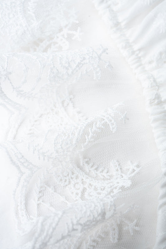 Lace Patchwork Tie Back Cami Top
