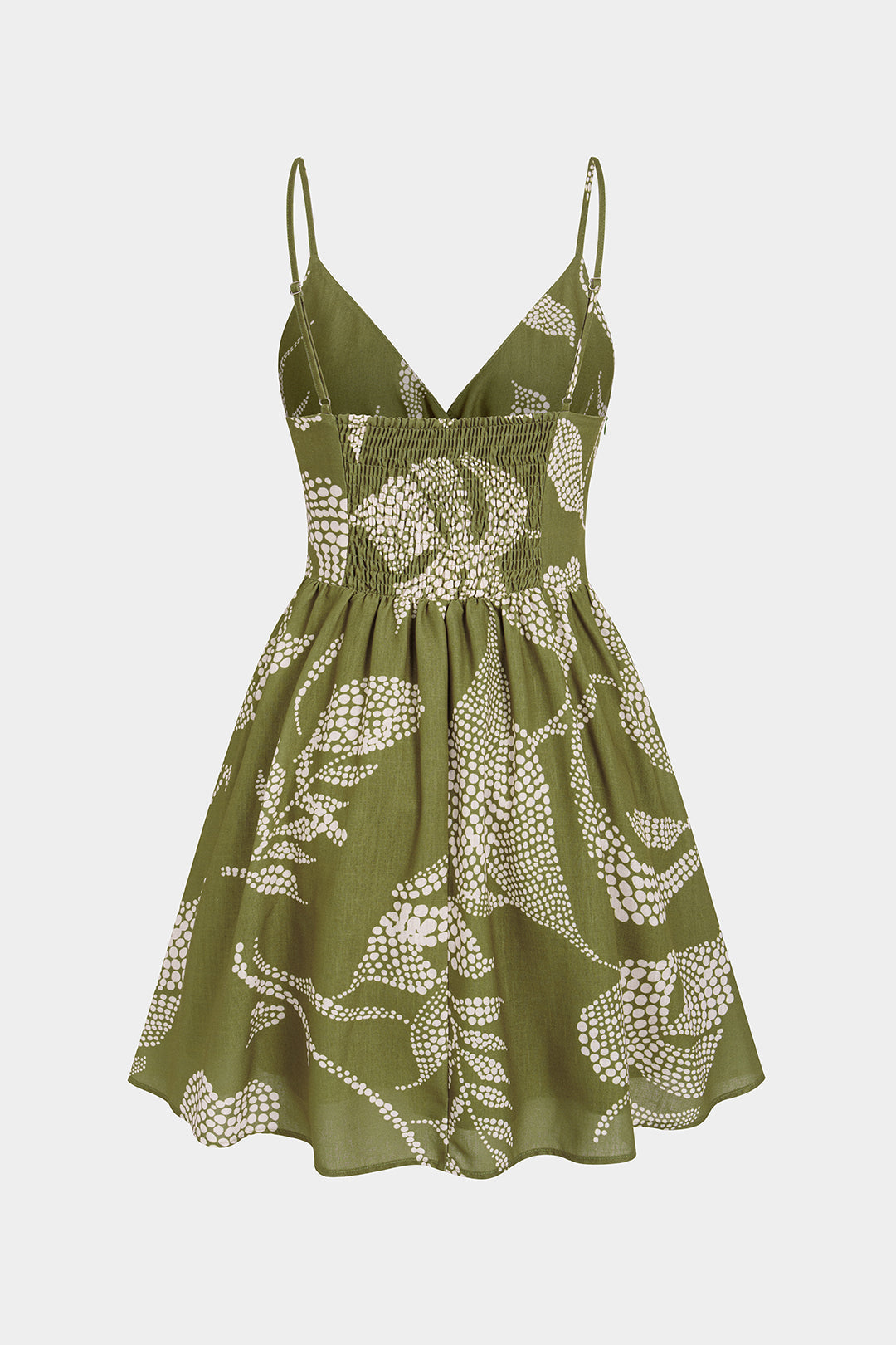 Botanica Print V-Neck Mini Dress