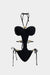 Metallic Tie-Up Beaded Cut Out Swimsuit