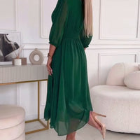 MIRA WAISTED MIDI DRESS