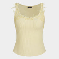 Floral Round Neck Tank Top