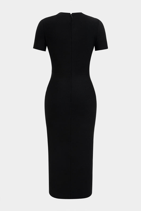 Riviera Metallic Cut-Out Maxi Dress