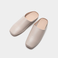 Leather Square Toe Flats
