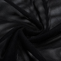Patchwork Mesh Short Sleeve Bodysuit
