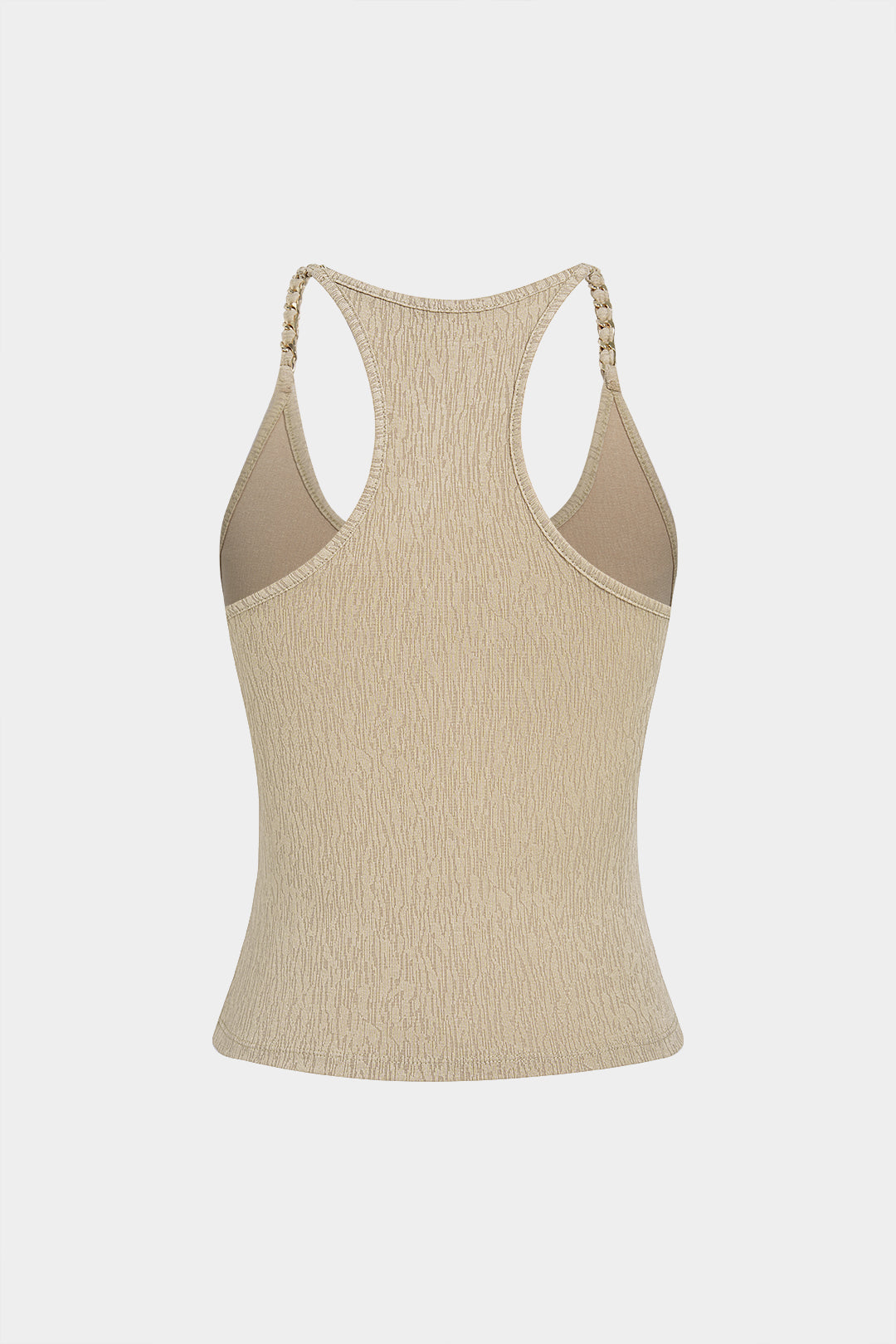 Metallic Round Neck Cami Top