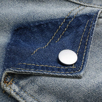 Denim Contrast High Waist Pocket Shorts