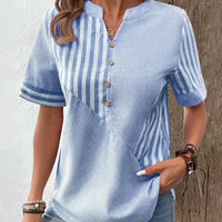ANYA STRIPED BLOUSE