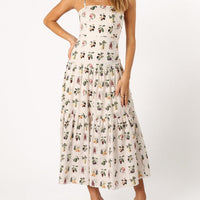 Fruit Floral Midi Dress