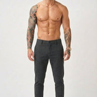 Luca Slim Fit Pants - Black