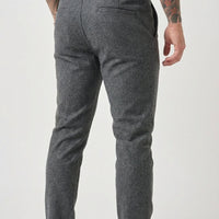 Luca Slim Fit Pants - Light Grey